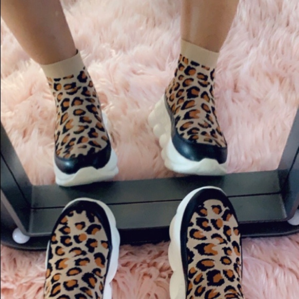 🐆🔥Leopard print sock shoe